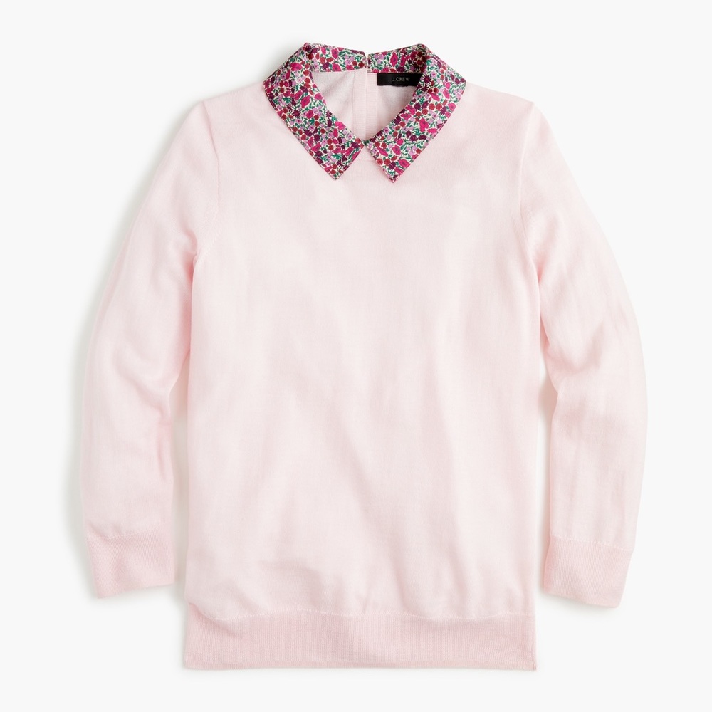 J. Crew Tippi Sweater in Liberty Collar NWT